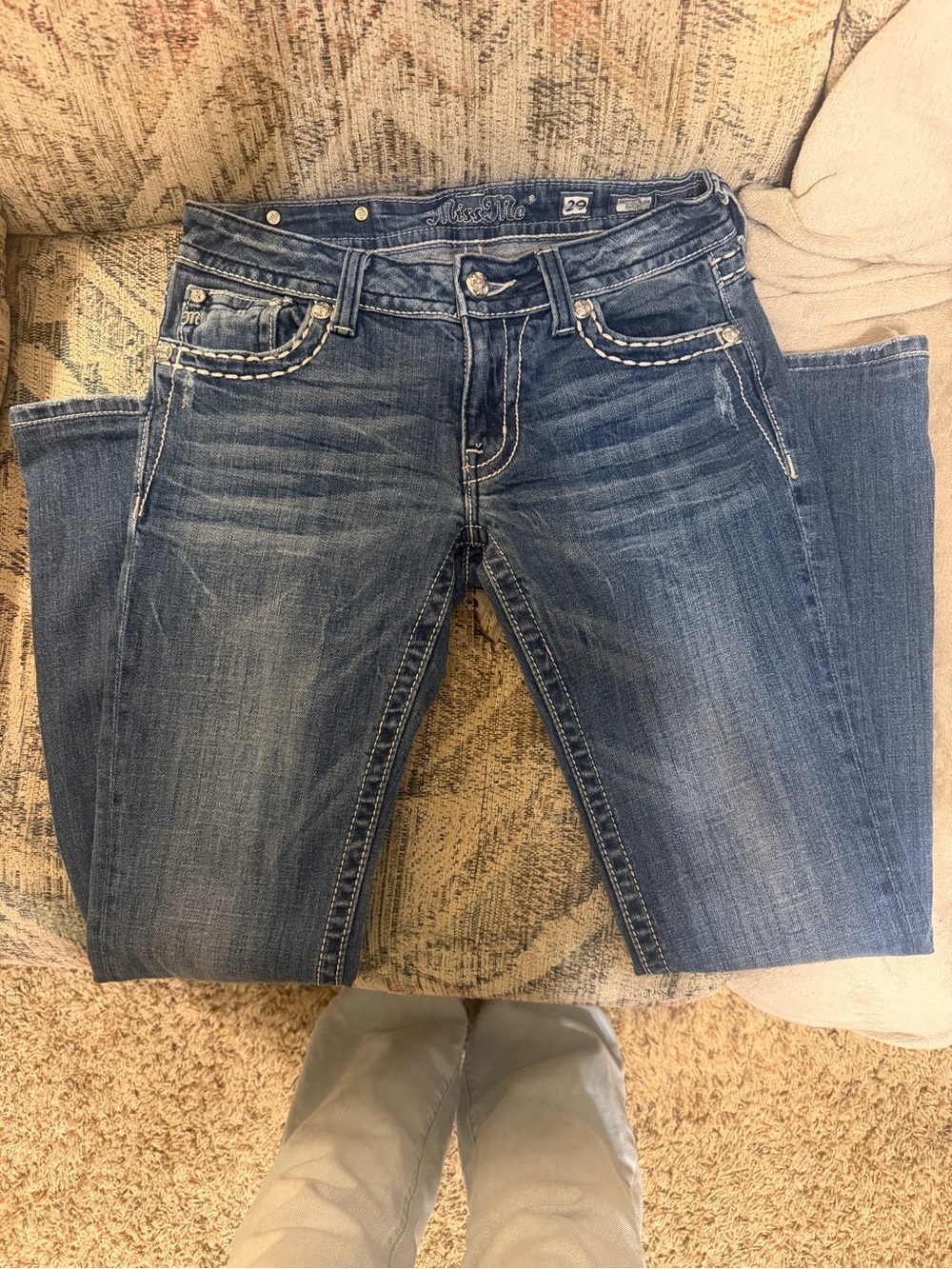 Miss Me Women's Blue Denim Jeans — Bootcut